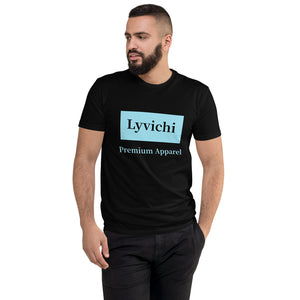 Black & Blue Lyvichi Casual Style Men's T-shirt / Top The Collection M5